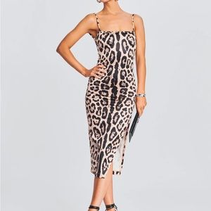 SER.O.YA Birdie Dress, jaguar print, size XS, NWT
